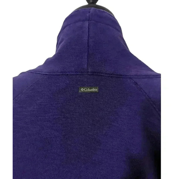 Columbia Clemson Purple Long Sleeve Cowl Neck Sweat Shirt Size Large - Picture 5 of 9